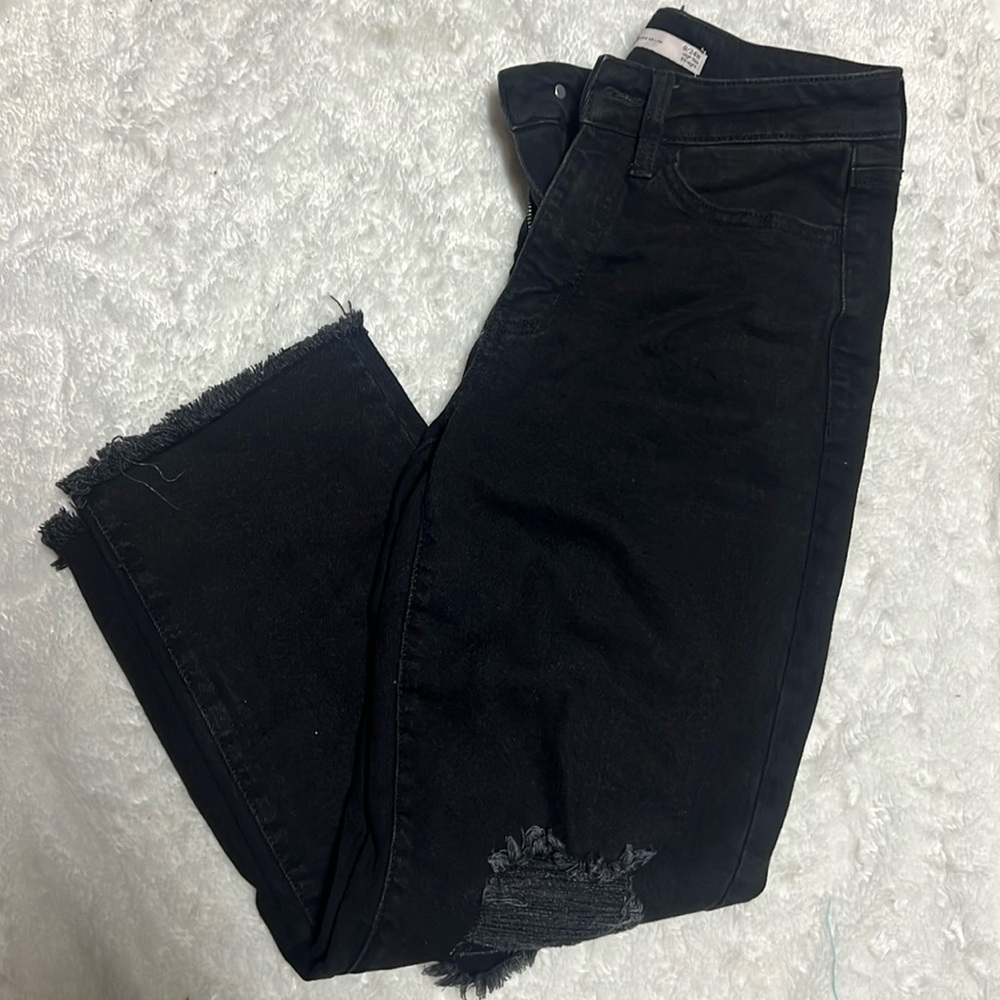 Black ankle jeans